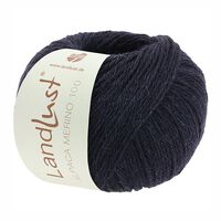 Wol blauw