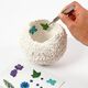Geperste bloemen & Bladeren [19 delig] - blauw/groen,  thumbnail number 4