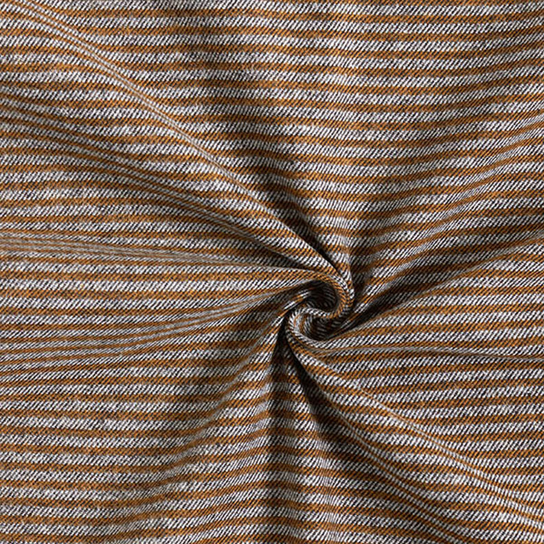 Broekenstof strepen – karamel/grijs, image number 3