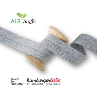 Bio boordstrook Edge Me [ 3,2 cm ] | Albstoffe – grijs, 
