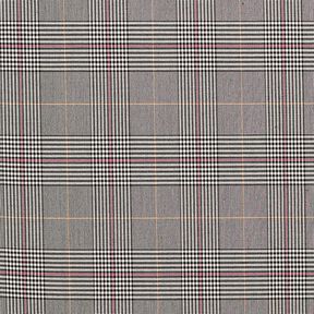 Viscose stretch glencheck – grijs/pink, 