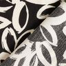 Viscose crêpe geschilderde Hawaiiaanse bloemen – zwart/ivoor,  thumbnail number 4