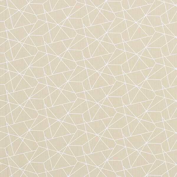 Katoenen stof Popeline Grafisch – beige,  image number 1