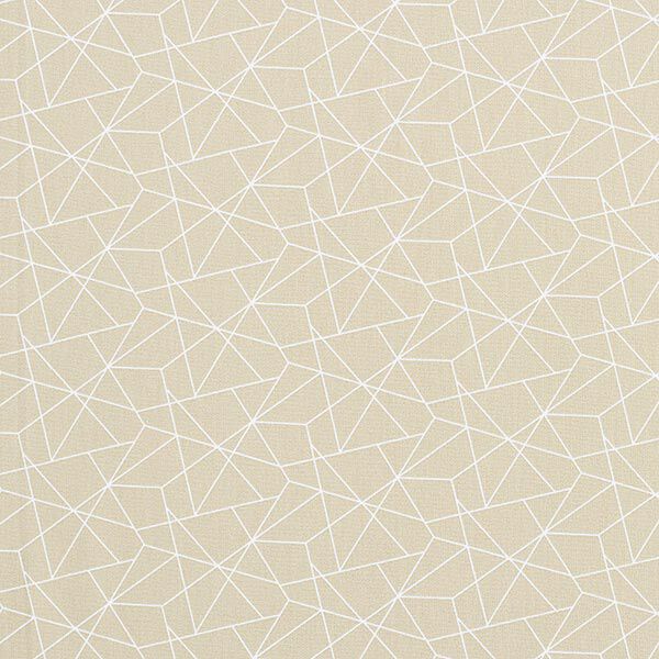 Katoenen stof Popeline Grafisch – beige, image number 1
