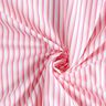 Katoenen stof onregelmatige strepen – pink/wit,  thumbnail number 3