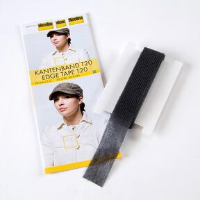 Kantenband T20 [20 mm x 5 m] | Vlieseline – anthraciet, 