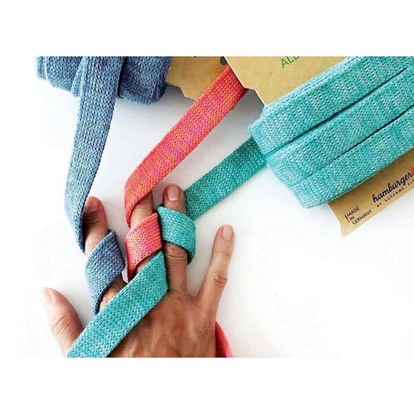 Bio hoodiekoord Cord Me Melange GOTS - lila | Albstoffe | Hamburger Liebe, image number 4