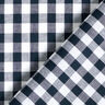 Katoenen stof Vichy ruit 1 cm – zwart blauw/wit,  thumbnail number 4