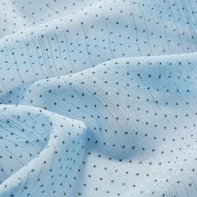 Chiffon glitterstrepen en stippen – lichtblauw, 