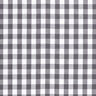 Katoenen stof Vichy ruit 1 cm – parelgrijs/wit,  thumbnail number 1