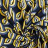 Viscosestof kettingpatroon – marineblauw | Stofrestant 60cm,  thumbnail number 3