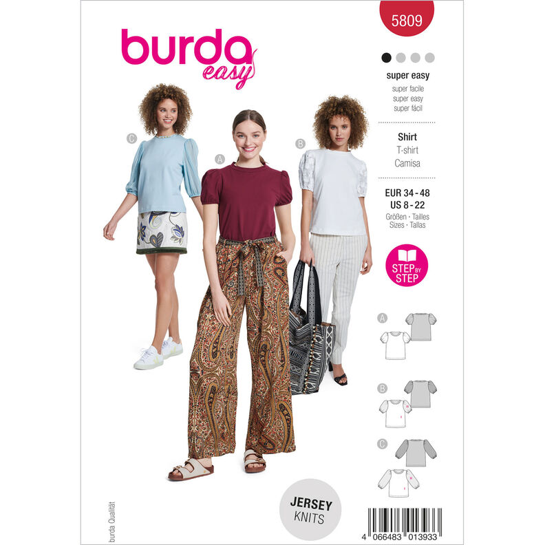 Shirt | Burda 5809 | 34-48,  image number 1