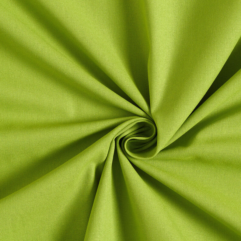Katoenen stof Cretonne Effen – appelgroen,  image number 1