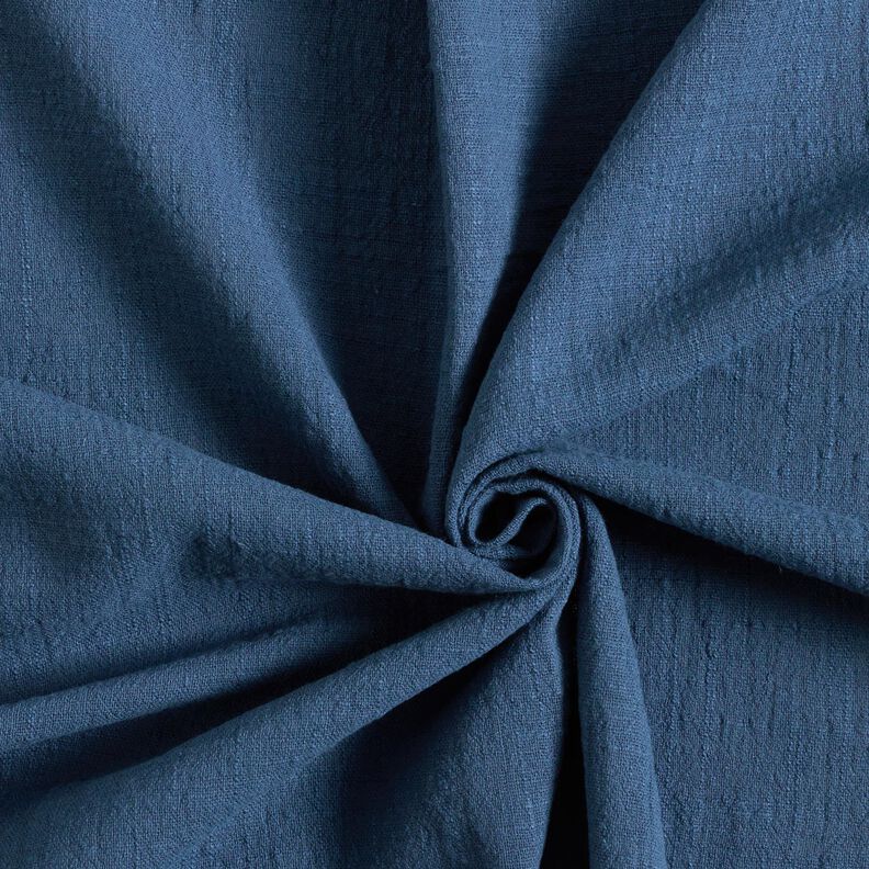 Katoenen stof linnenlook – koningsblauw,  image number 1