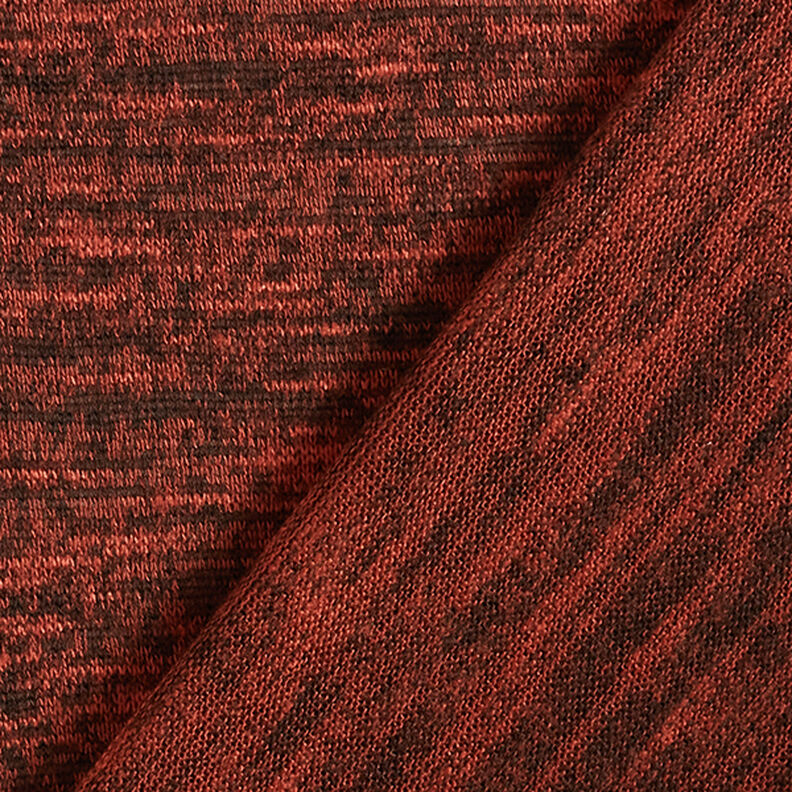 Fijngebreid melange – roodbruin,  image number 4