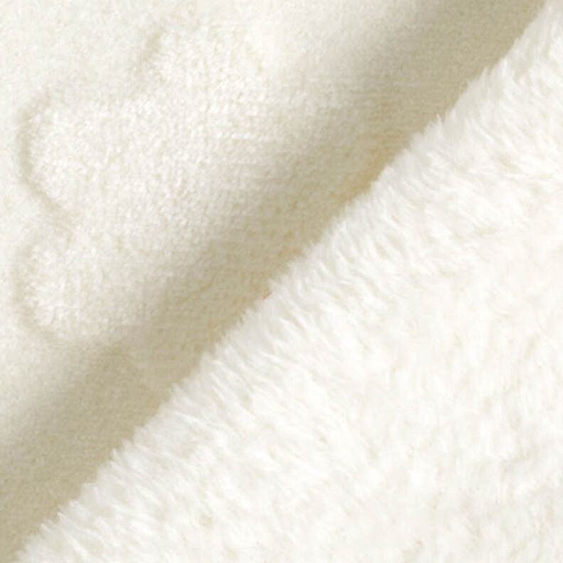 Gezellige fleece Sterren en bloemen – ecru,  image number 4
