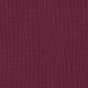 GOTS Drielaagse katoenen mousseline – merlot, 