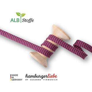 Biologische vlechtkoord Twist Me Dots [ 15 mm ] | Albstoffe – pink/framboos, 