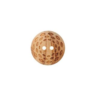 Houten knoop 2-gats  – beige, 