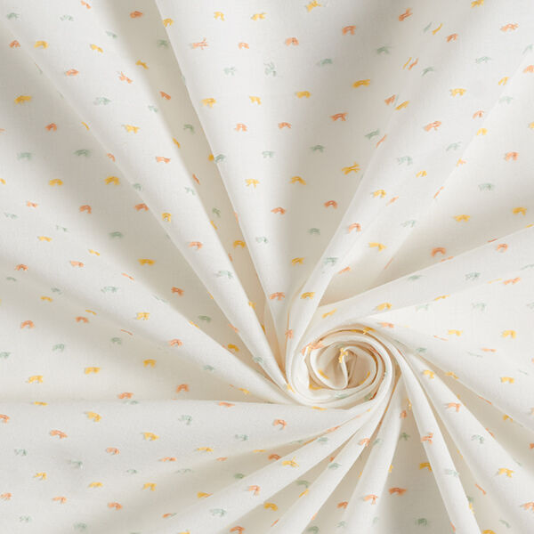 Fijne katoenen batist Kleurrijke Dobby-strepen – wit,  image number 3
