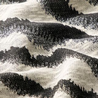Gebreid jacquard glitter zebrapatroon – ecru/zwart, 