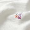 Mousseline/dubbel gehaakte stoffen opgestikte bloemen | Poppy Fabrics – wit,  thumbnail number 6