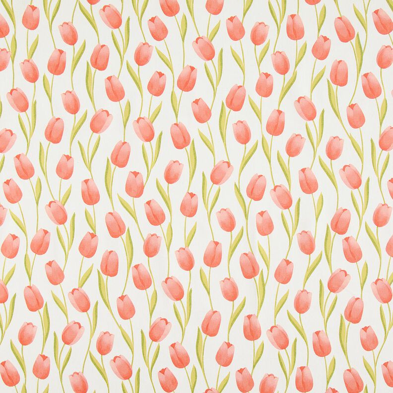 Decostof Half panama Tulpen – ivoor/kreeft, image number 1
