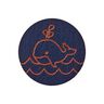 Decoratie walvis [ 23 mm ] – marineblauw,  thumbnail number 1