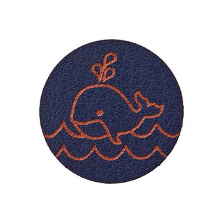 Decoratie walvis [ 23 mm ] – marineblauw, 
