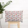Katoenen stof Popeline elegante bloemenranken – wit/bessen,  thumbnail number 6