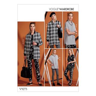 Jas | tuniek | broek | leggings, Vogue Wardrobe 9275 |  42 - 50, 