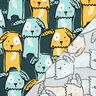 Katoenjersey Honden met hangoren | Poppy Fabrics – donkergroen,  thumbnail number 4