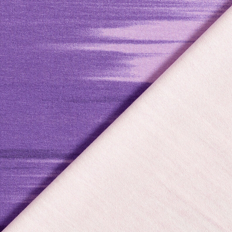 Viscosejersey Kleurverloop langsstrepen – aubergine/lila,  image number 6