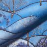Decostof half panama digitale print winterlandschap – lichtblauw/nachtblauw,  thumbnail number 2
