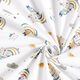 Katoenen stof Cretonne katten met regenboogparaplu's – wit,  thumbnail number 3