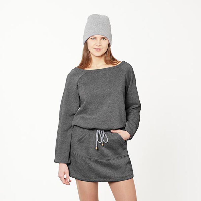 Sweatshirt melange geruwd – donkergrijs, image number 9