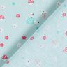 Popeline egel en paddenstoelen – babyblauw,  thumbnail number 4