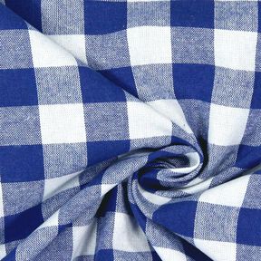 Katoenen stof Vichy ruit 1,7 cm – koningsblauw/wit, 