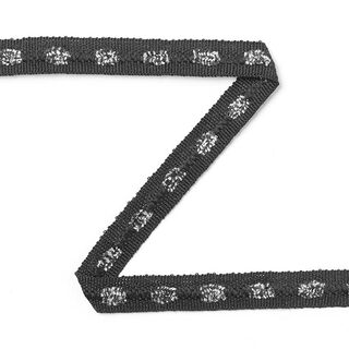 Ripsband Distressed - zwart, 