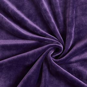 Stretchfluweel Nicki Stof – pruimen, 