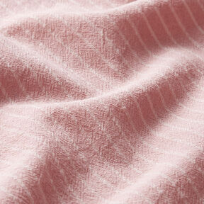 Blousestof Katoenmix Brede strepen – roze/ecru, 