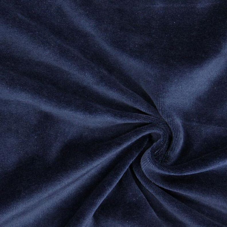 Nicki stof effen – marineblauw,  image number 1