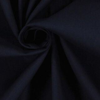 Popeline stof stretch – navy, 