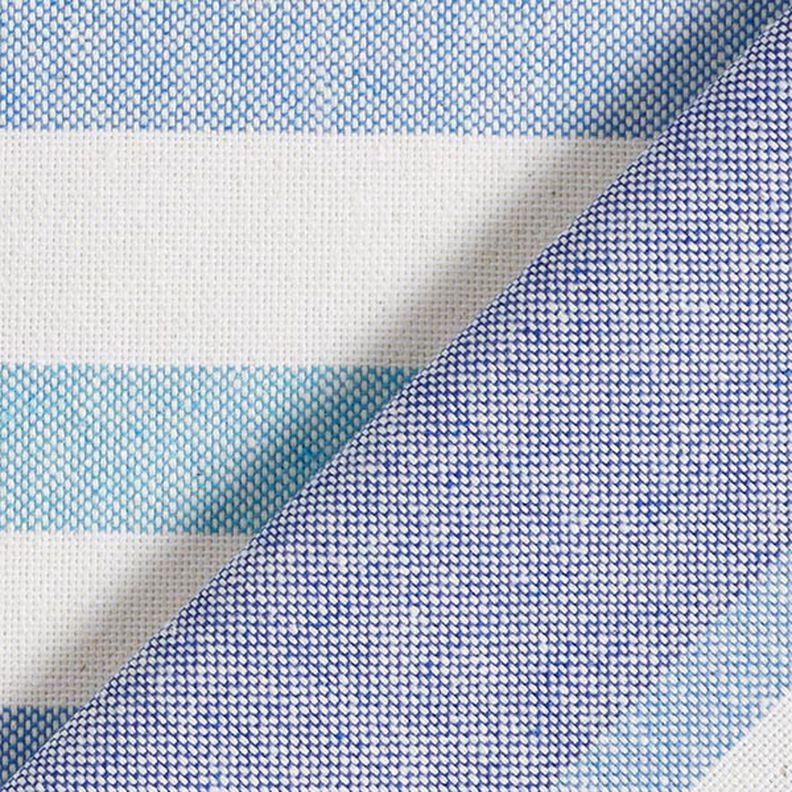 Decostof Half panama kleurrijke mix van strepen gerecycled – stralend blauw,  image number 4