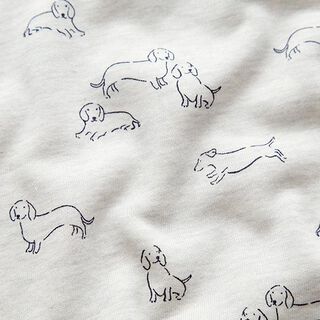 Sweatshirt geruwd Honden Mix – ecru, 