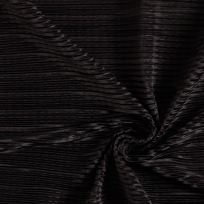 Jersey plissée – zwart,  image number 3
