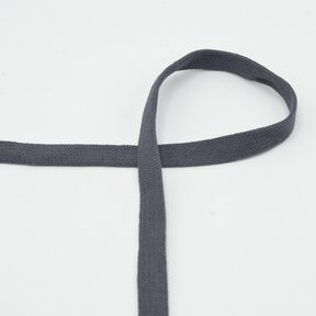 Plat snoer Capuchon Katoen [15 mm] – zwartbruin, 