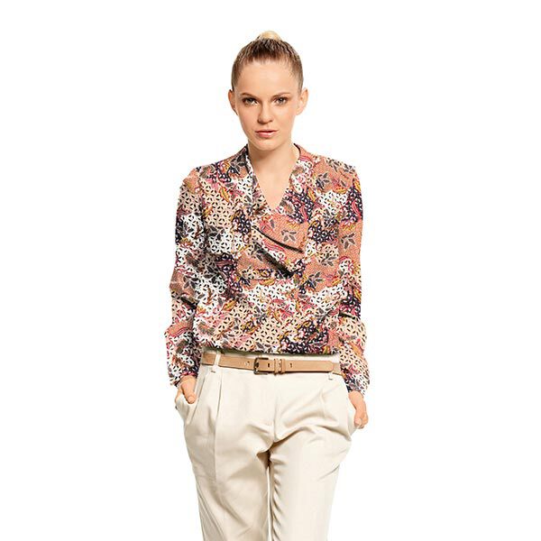 Viscose stof Paisley glitter dobby – terracotta, image number 6