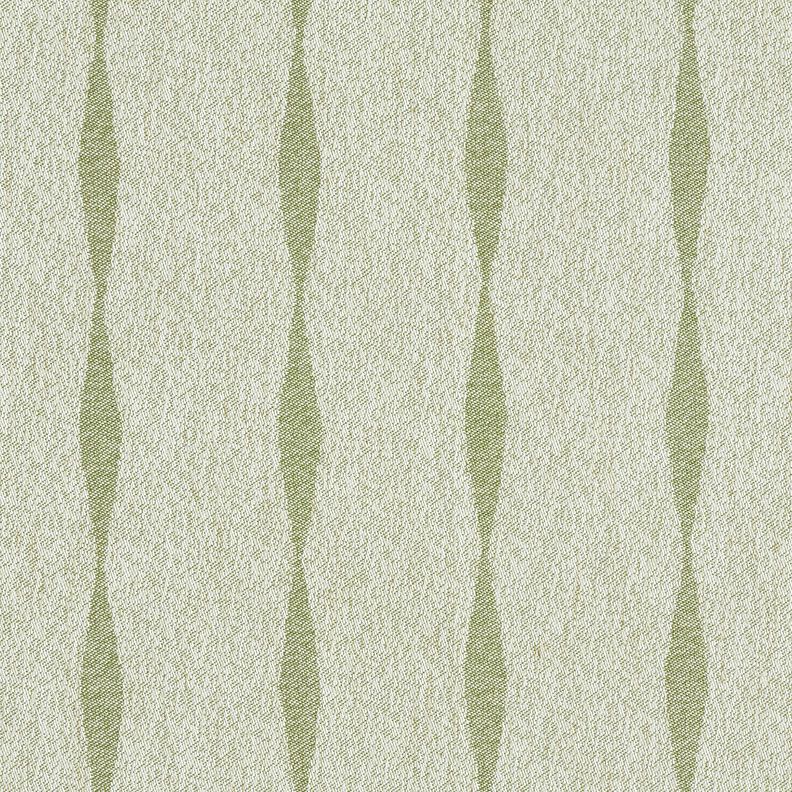 Outdoorstof Canvas Golvende strepen – lichtolijf/lichtbeige,  image number 1