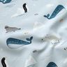 Decostof Half panama Dieren in ijs – babyblauw/wit,  thumbnail number 2